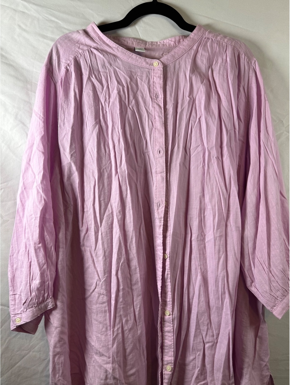 Old Navy Plus Size 4X Lilac Button-Up Blouse